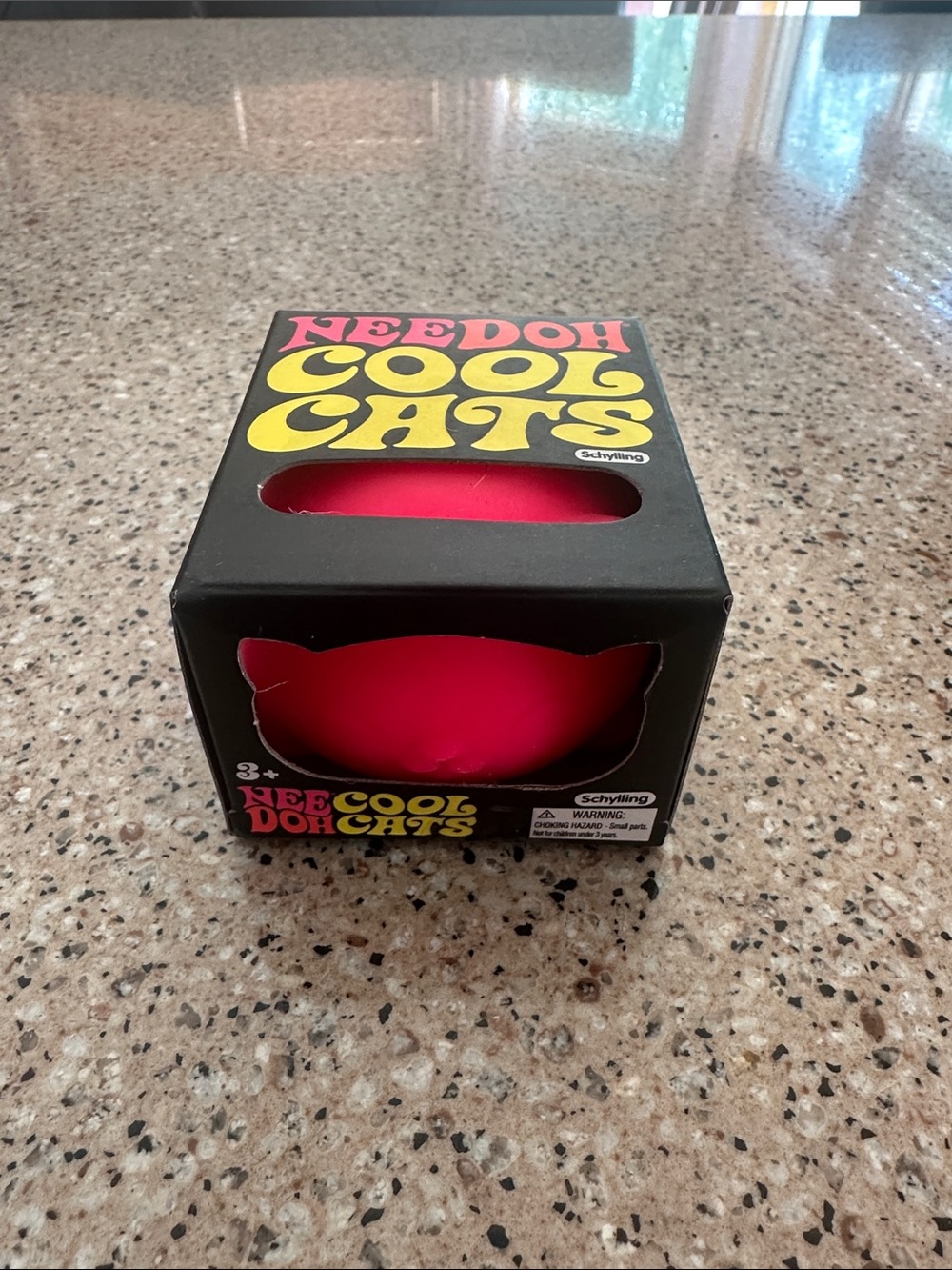 Schylling Needoh Cool Cats Pink Squishy Toy